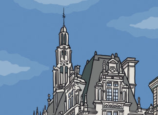 paris-mairie-10eme-arrondissement-rue-du-faubourg-saint-martin-illustration-facade